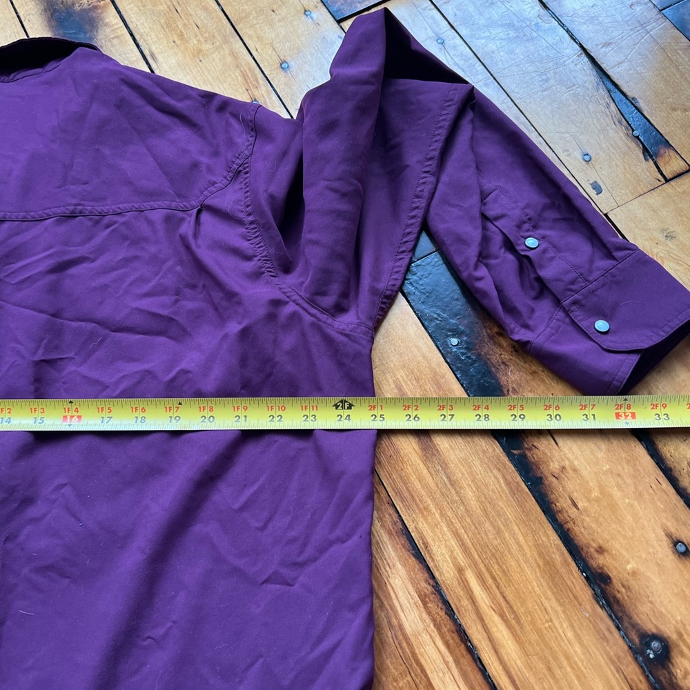 Stio Men’s 2XL/XXL Eddy Pearl Snap Long Sleeve Shirt Purple Outdoors Hiking - Picture 8 of 8